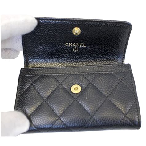 inside chanel passport holder|Chanel card holder with flap.